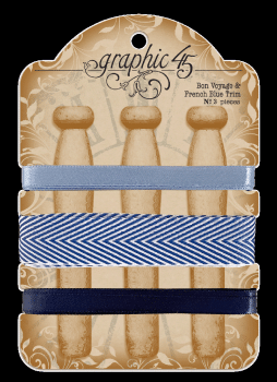 Graphic 45 "Trim Bon Voyage & French Blue"