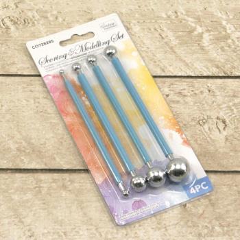 Couture Creations Twin Tip Alcohol Ink Marker Scoring & Modelling Tool Set (4pcs)