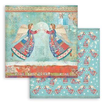 Stamperia "Christmas Patchwork" 8x8" Paper Pack - Cardstock