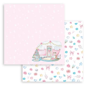 Stamperia "Christmas Rose" 8x8" Paper Pack - Cardstock