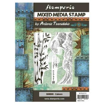 Stamperia Stempel "Sir Vagabond in Japan Bamboo" Natural Rubber Stamp - (Naturkautschukstempel)