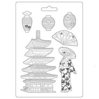Stamperia "Sir Vagabond in Japan Pagoda" - Gießform 