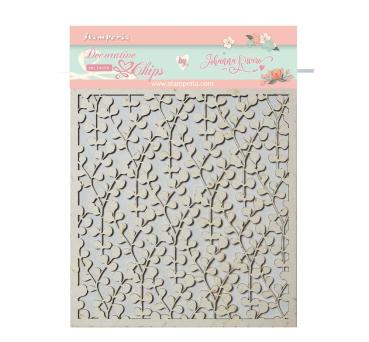 Stamperia " Circle of Love Texture" Decorative Chips - Holzmotive