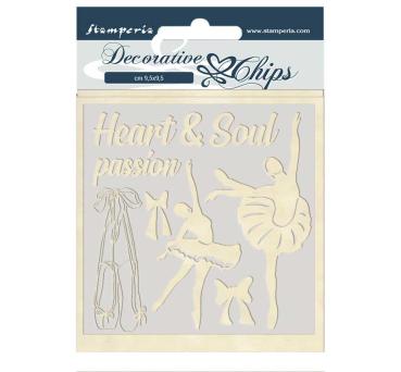 Stamperia " Passion Dancer" Decorative Chips - Holzmotive