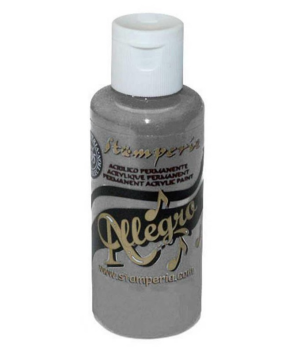 Stamperia Allegro Paint "Dark Grey" 60ml - Acrylfarbe