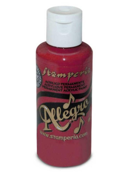 Stamperia Allegro Paint "Burgundy" 60ml - Acrylfarbe