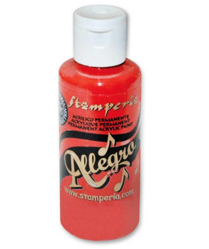 Stamperia Allegro Paint "Bright Red" 60ml - Acrylfarbe
