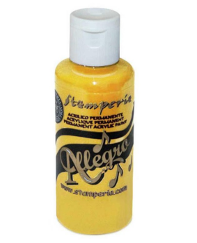 Stamperia Allegro Paint "Saffron" 60ml - Acrylfarbe