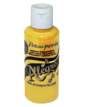 Stamperia Allegro Paint  "Saffron" 60ml - Acrylfarbe