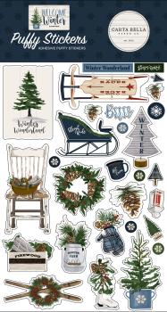 Carta Bella "Welcome Winter" Puffy Stickers