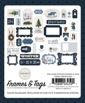 Carta Bella "Welcome Winter" Frames & Tags