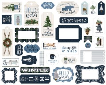 Carta Bella "Welcome Winter" Frames & Tags