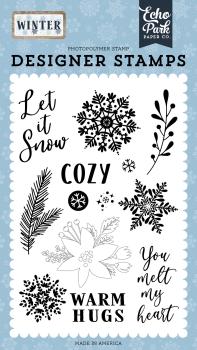 Echo Park Stempelset "Cozy Winter" Clear Stamp