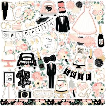Echo Park "Wedding" 12x12" Element Stickers