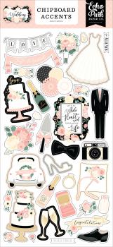 Echo Park "Wedding" Chipboard - Sticker