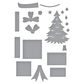 Spellbinders Die "Shopping Cart Holiday & Presents Etched" Stanzschablone