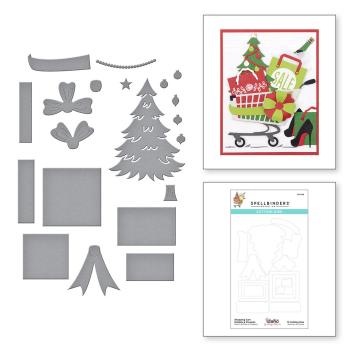 Spellbinders Die "Shopping Cart Holiday & Presents Etched" Stanzschablone
