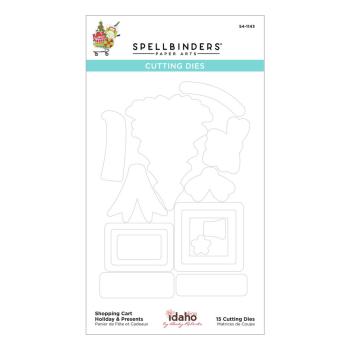 Spellbinders Die "Shopping Cart Holiday & Presents Etched" Stanzschablone