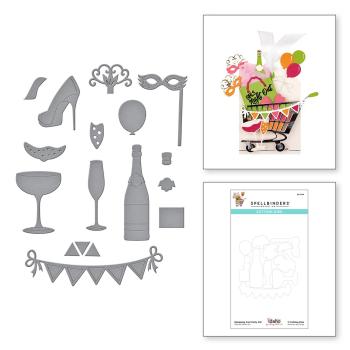 Spellbinders Die "Shopping Cart Party On! Etched" Stanzschablone