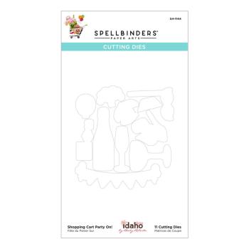 Spellbinders Die "Shopping Cart Party On! Etched" Stanzschablone