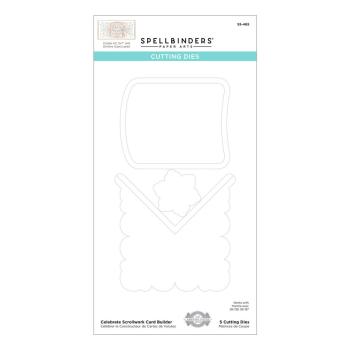 Spellbinders Die "Celebrate Scrollwork Card Builder Etched" Stanzschablone