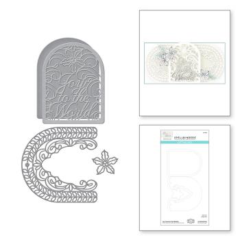 Spellbinders Die "Joy Crescent Card Builder Etched" Stanzschablone