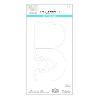 Spellbinders Die "Joy Crescent Card Builder Etched" Stanzschablone