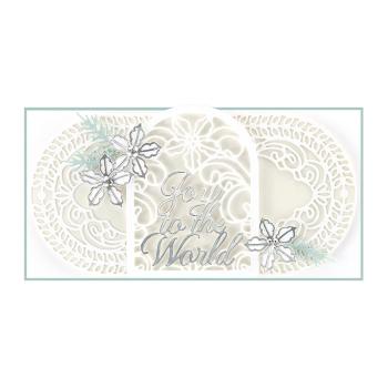 Spellbinders Die "Joy Crescent Card Builder Etched" Stanzschablone