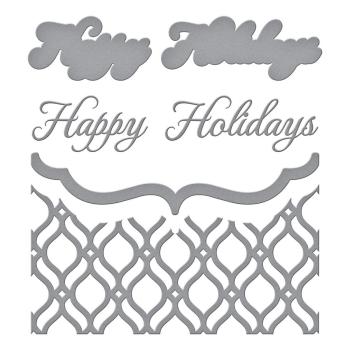 Spellbinders Die "Mosaic Bracket Card Builder Etched" Stanzschablone