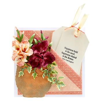 Spellbinders Die "Gladiolus and Berry Picking Basket Etched" Stanzschablone