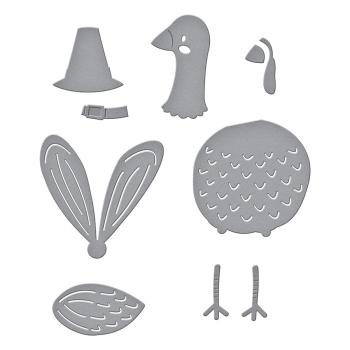 Spellbinders Die "Happy Turkey Day Etched" Stanzschablone