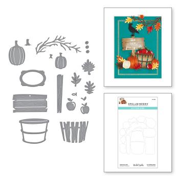 Spellbinders Die "Welcome Fall Etched" Stanzschablone