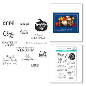Spellbinders Stempelset "Fall Greetings"