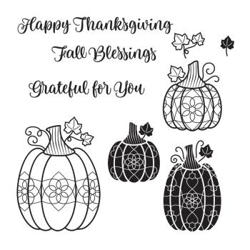 Spellbinders Stempelset "Charming Pumpkins"