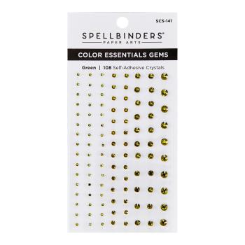 Spellbinders "Green Mix Color" Essentials Gems - Schmucksteine