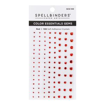 Spellbinders "Red Mix Color" Essentials Gems - Schmucksteine