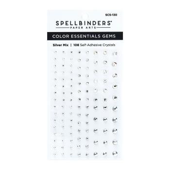 Spellbinders "Silver Mix Color" Essentials Gems - Schmucksteine
