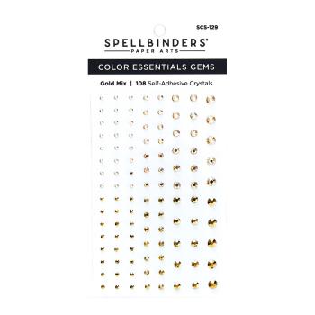 Spellbinders "Gold Mix Color" Essentials Gems - Schmucksteine
