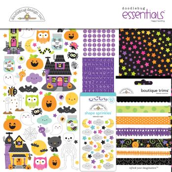 Doodlebug Design "Happy Haunting Essentials Kit" 12" Paper Pack  - Designpapier 