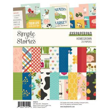 Simple Stories Simple Homegrown  Paper Pad - Designpapier 6x8 Inch