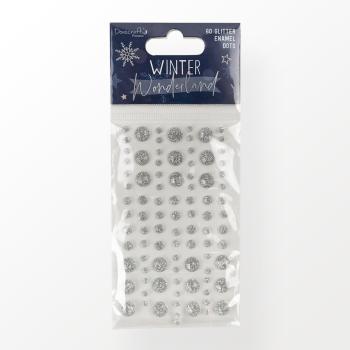 Dovecraft "Winter Wonderland Glitter" Enamel Dots 60 Stk.