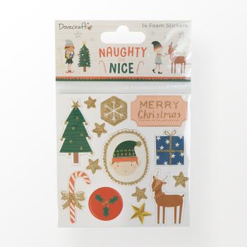 Dovecraft "Naughty or Nice Foam Stickers"