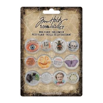 Tim Holtz - Idea Ology "Halloween Mini Flair" - Buttons