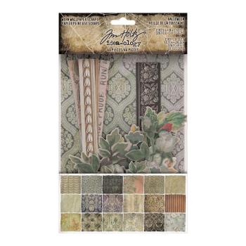 Tim Holtz - Idea Ology "Halloween Worn Wallpaper Scraps" -