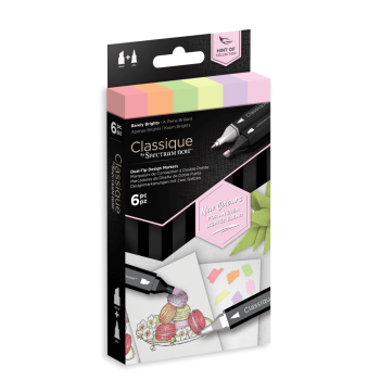 Spectrum Noir Classique Alkoholmarker  'Hint Of' Markers Barely Brights (6 Pcs)
