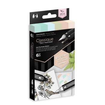 Spectrum Noir Classique Alkoholmarker 'Hint Of' Markers Tinted Naturals (6 Pcs)