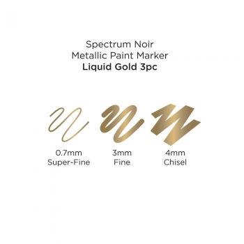 Spectrum Noir  Metallic Paint Markers Liquid Gold