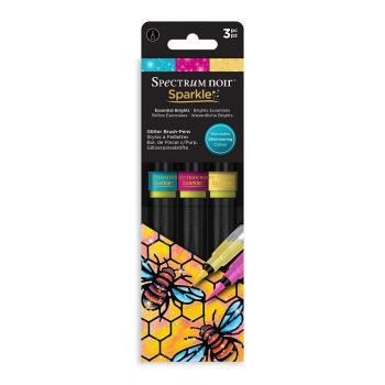 Spectrum Noir Sparkle - Glitzerstifte - Brush Pens Essential Brights (3pcs)