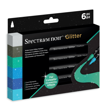 Spectrum Noir Spectrum Glitter Markers " Cool Elements"