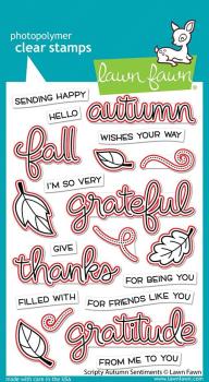 Lawn Fawn Craft Dies - Scripty Autumn Sentiments